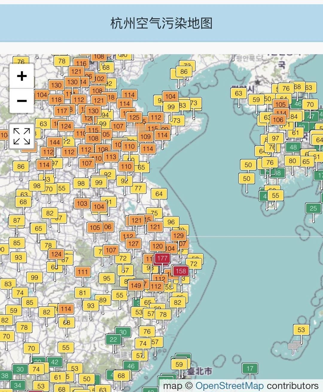 杭州的空气这是在考研吗？
我这帖子一发，肯定又有人要来吧啦吧啦解释是地形原因了。