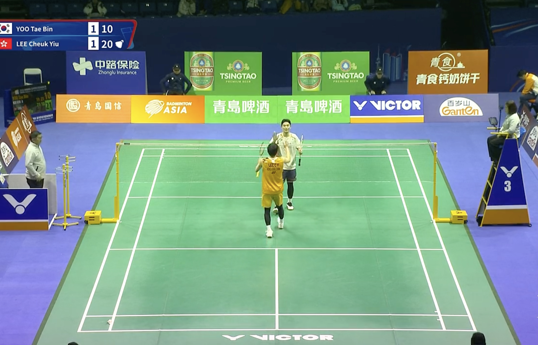 2026亚洲羽毛球团体锦标赛 【男团B组：韩国🇰🇷 0-1 🇭🇰中国香港