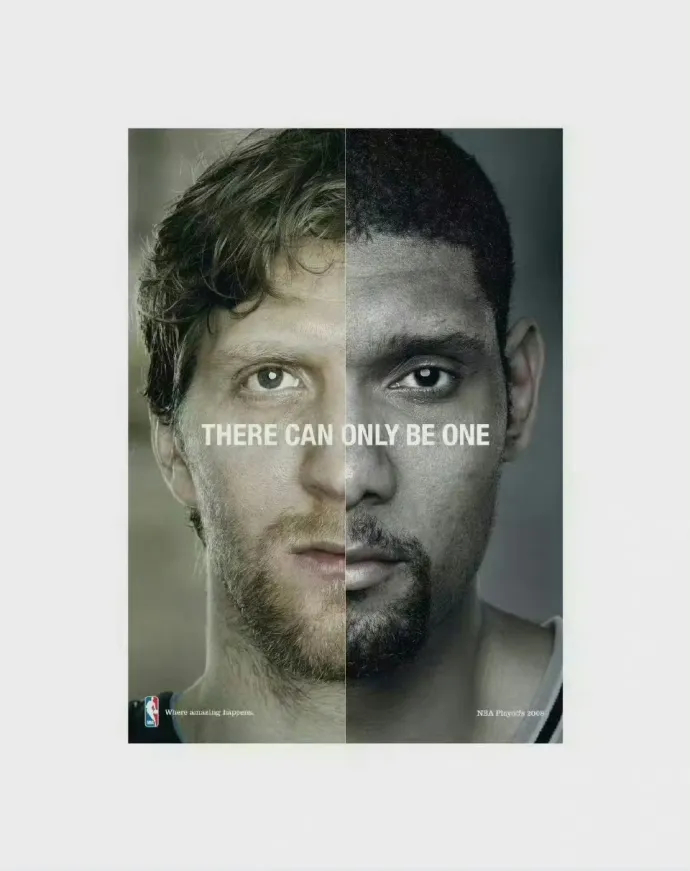 2008年的NBA季后赛宣传海报，太经典了！ 