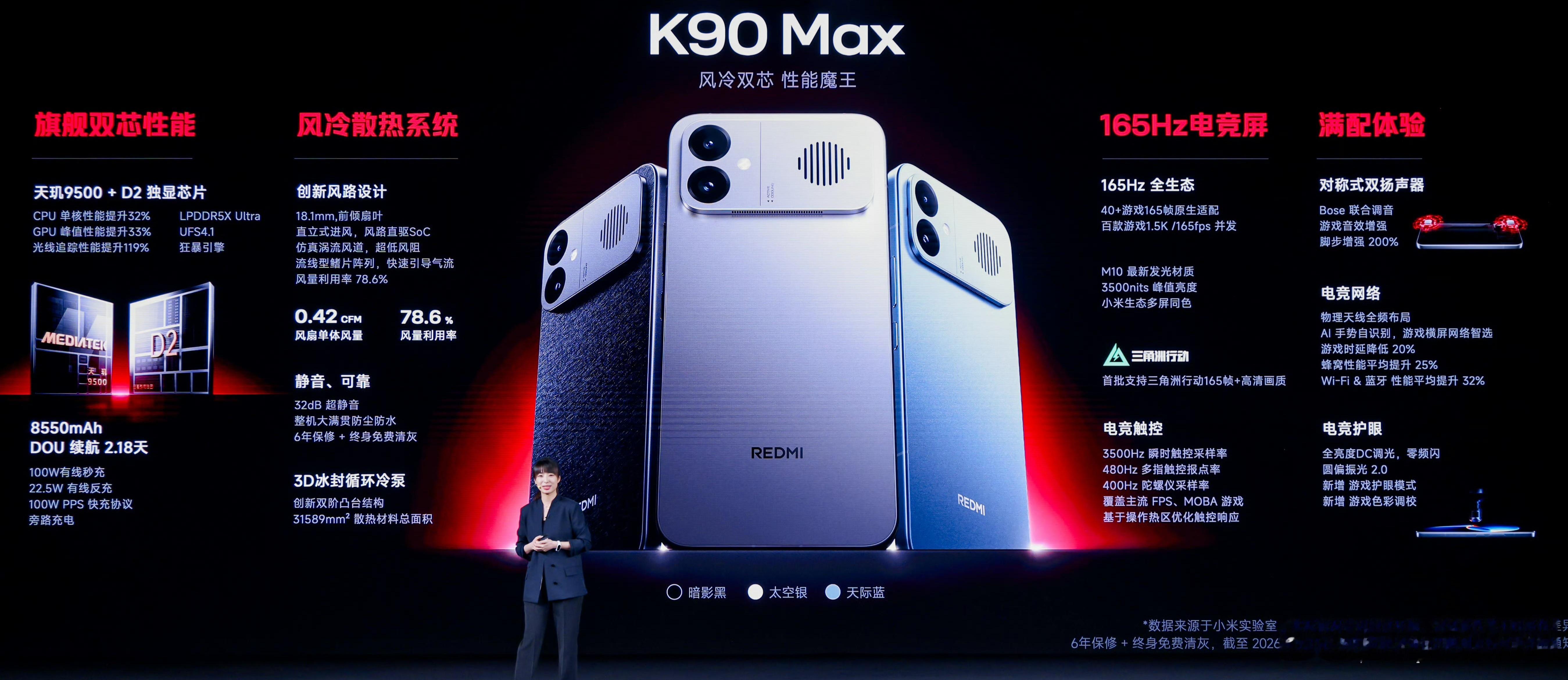 昨天和OPPO Find X9 Ultra发布会撞车的还有一台小米K90 Max