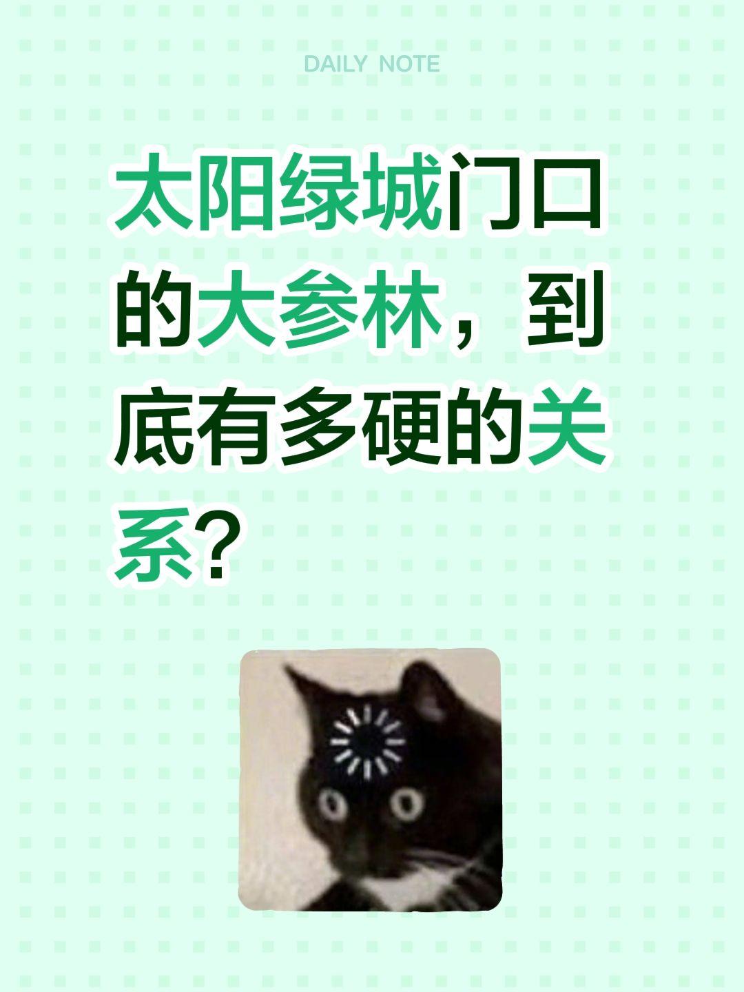 太阳绿城门口的大参林，到底有多硬的关系？