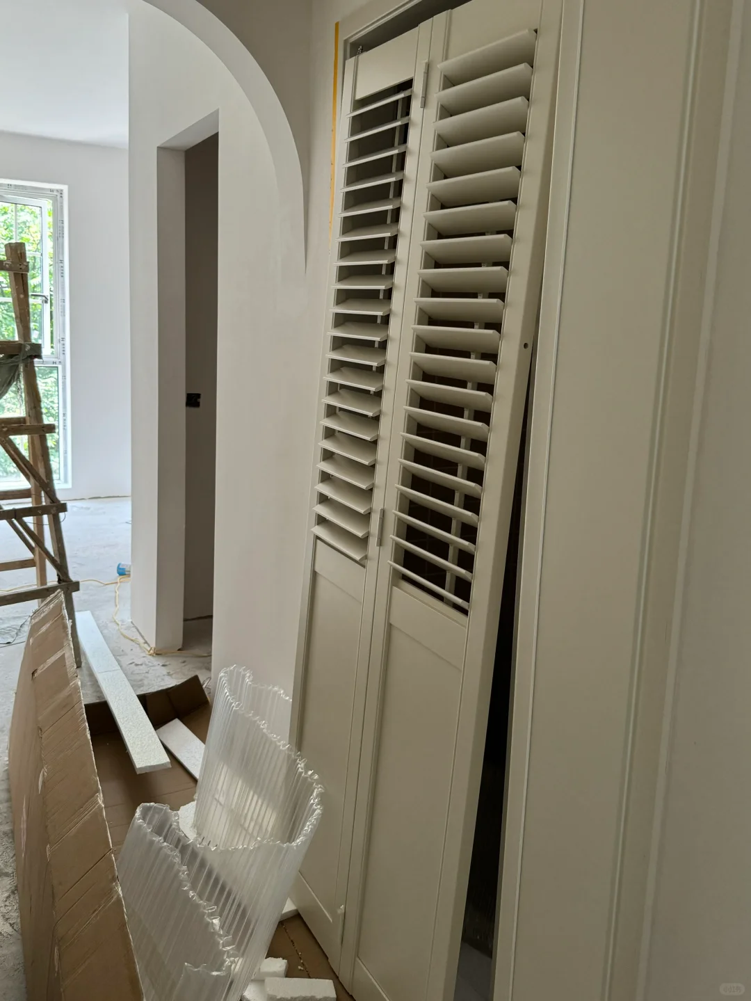 线下四千的实木折叠百叶门我1k+拿下