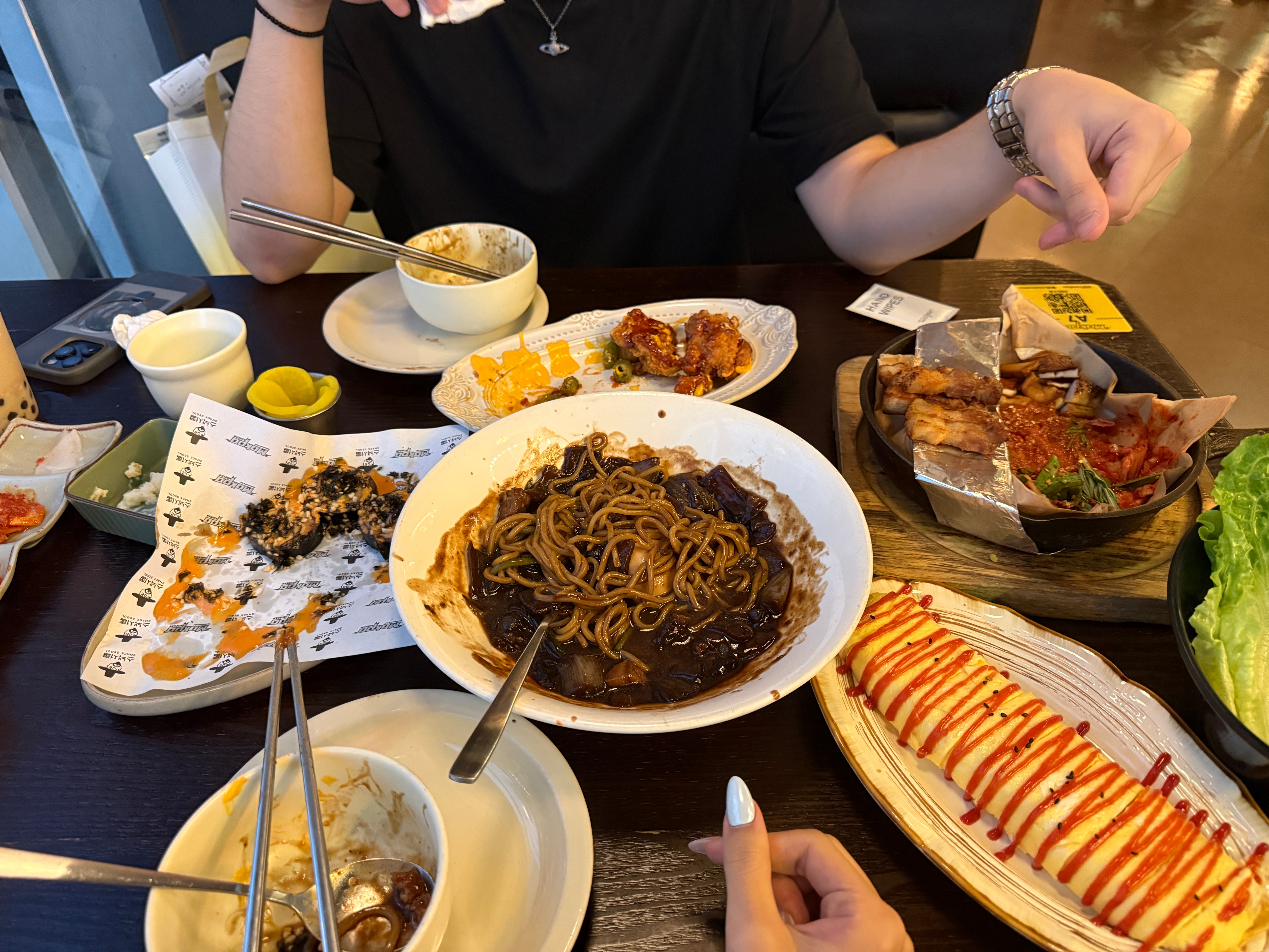 带他来吃木浦感觉没有杭州中心那家菜单多呢 