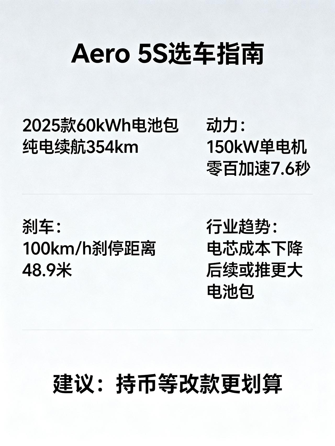 10万级消费者，在选购Aero 5S时，建议大家还是优先等改款，理由如下：
打算