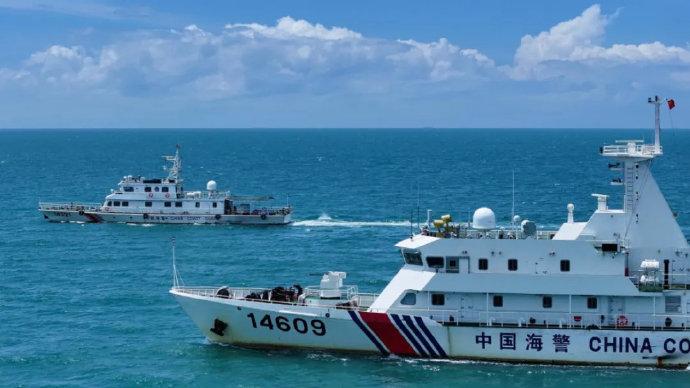 3艘台船围住大陆1艘海警船，整整34小时！结果呢？台湾"巡护九号"1000吨，大