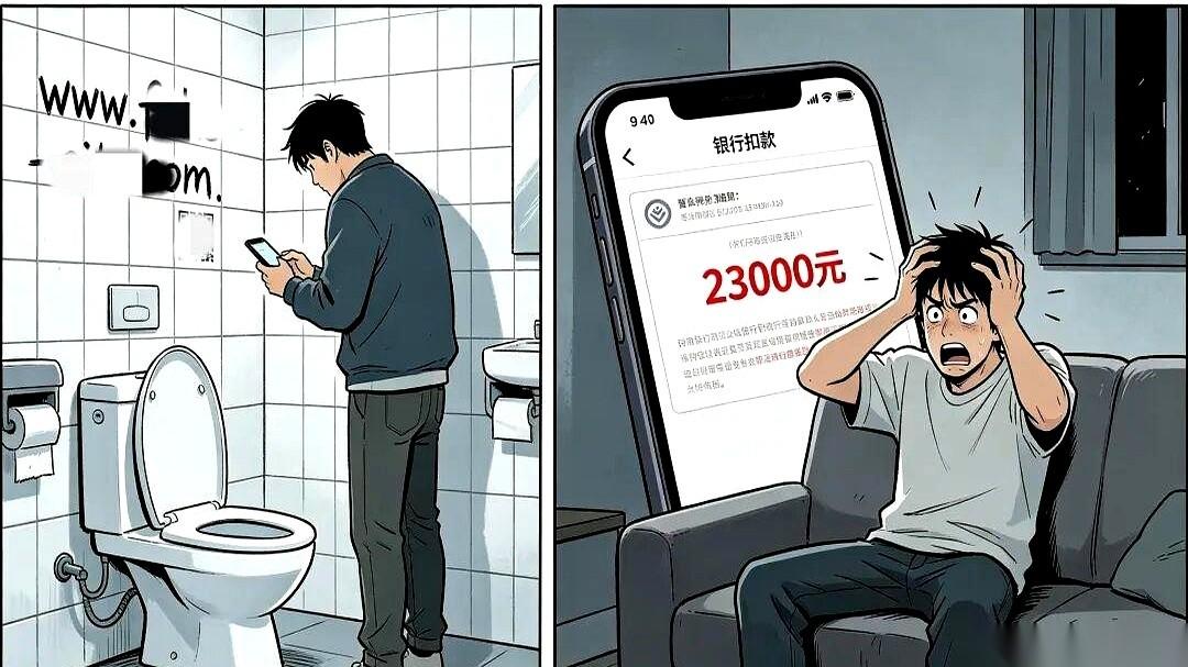 一则“男子点击公厕约炮网址被骗2.3万”的新闻，把公厕门板背后的隐秘江湖直接扯到