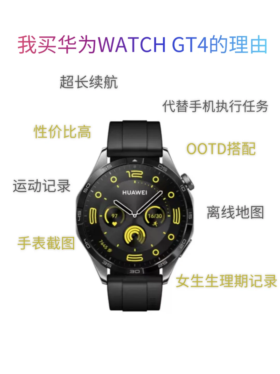 双十一，我选华为WATCH GT4的理由加10000+