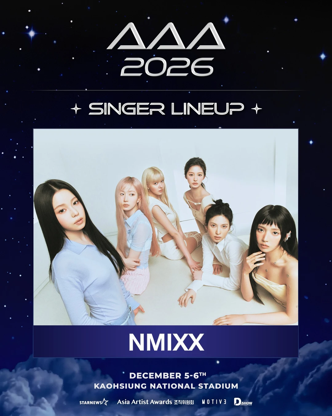 Lineup 📢 AAA 2026 in Kaohsiung Lin...