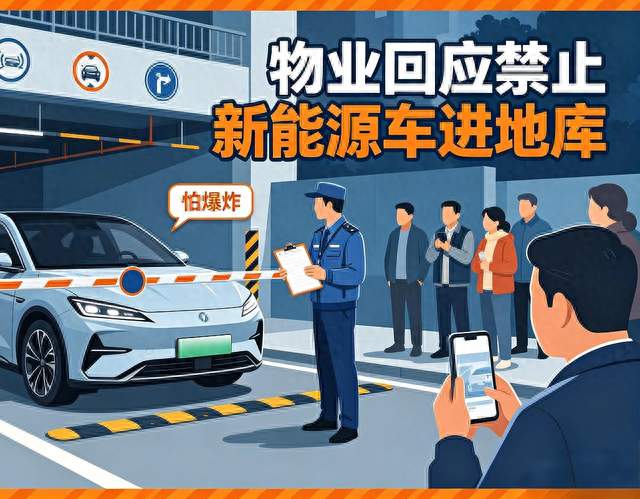 物业回应禁止新能源车进地库：怕爆炸