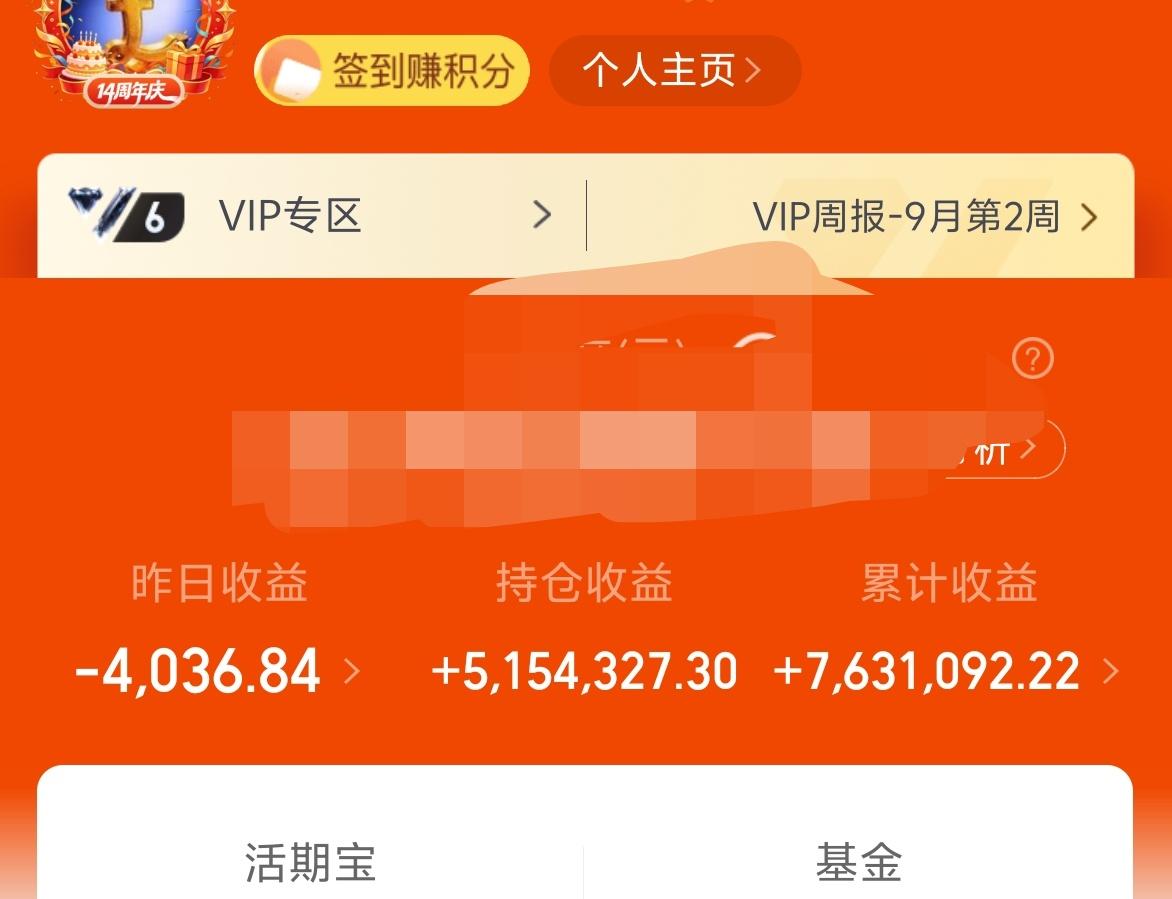 昨天基金-0.4W，累计763W。
中午有事情忙，刚瞅了一下市场，依旧延续了昨天