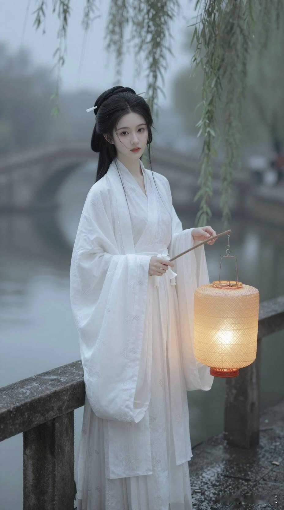 寒灯纸上，梨花雨凉，我等风雪又一年。美女人像群 高清美女 高雅气质美女 古风