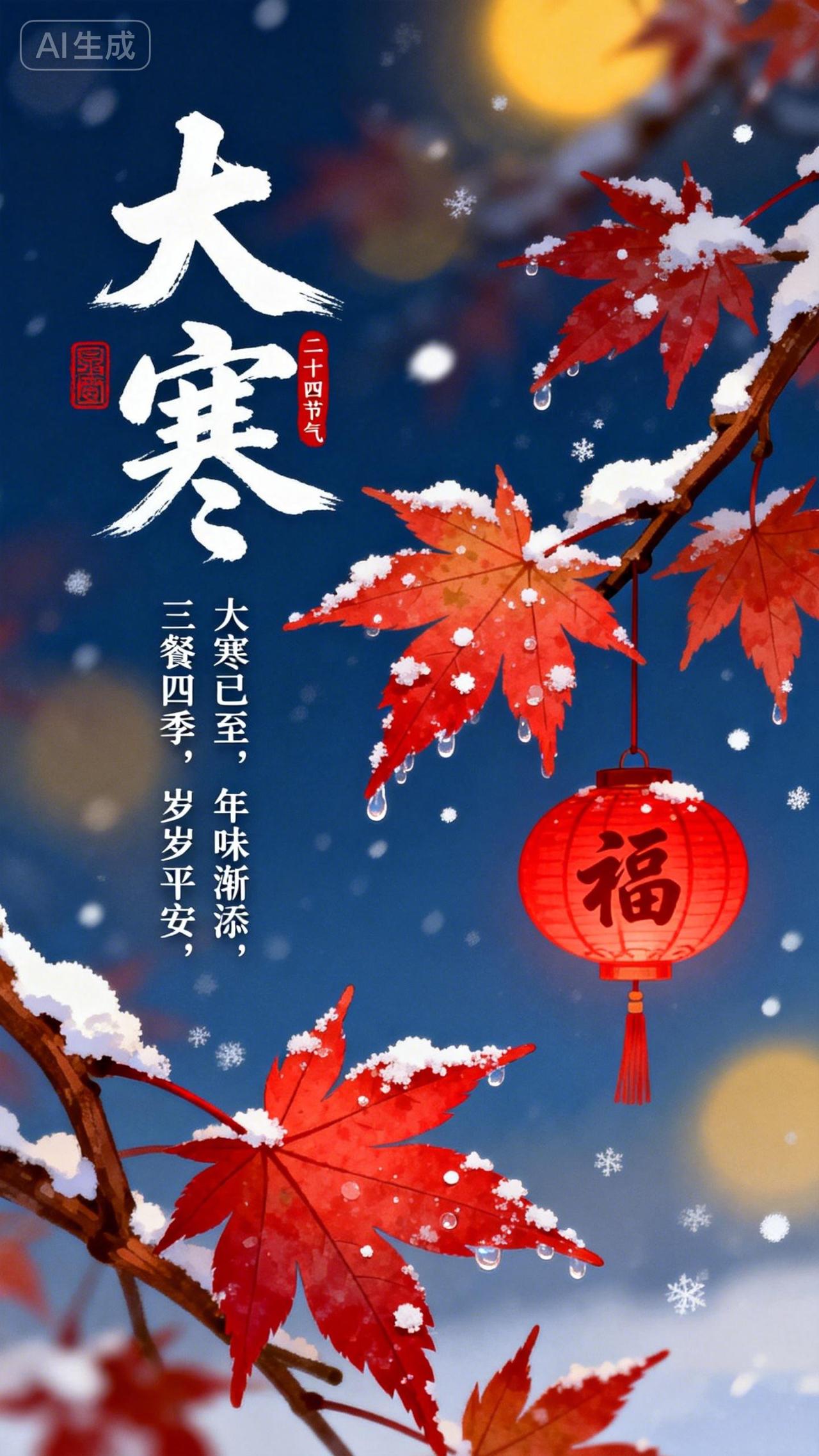 人生领悟道理 中华好诗词 全家康健好兆头 溶图视频 大寒