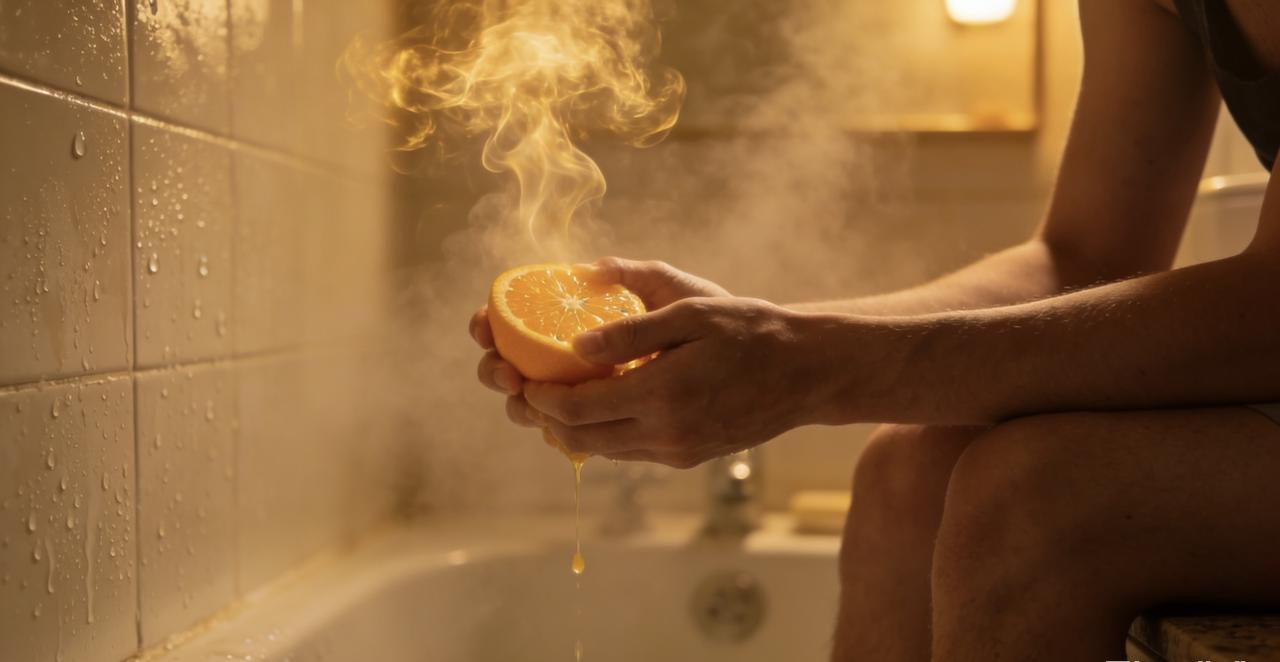 洗澡吃橙子的人，发现了现代人的感官哲学

最近，社交媒体上突然流行起一个奇特的体