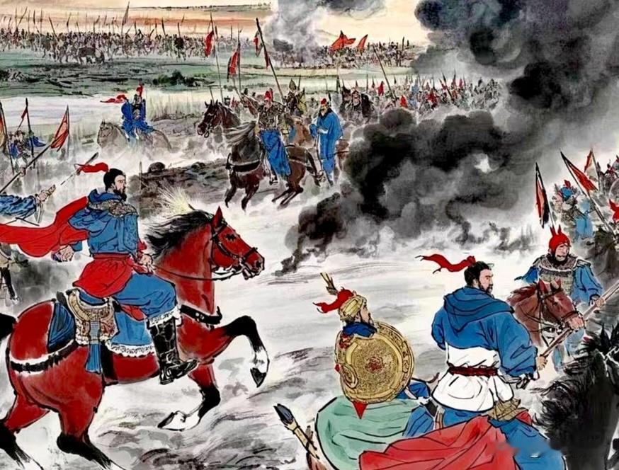 官渡之战，袁绍大败，数万大军溃散，袁绍仅率八百骑兵狼狈逃奔，袁军军心大乱，冀州各