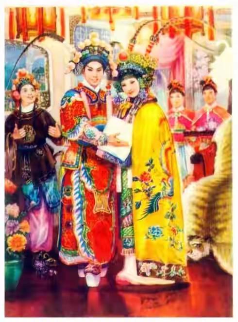 古装戏曲年画欣赏古装传统戏曲