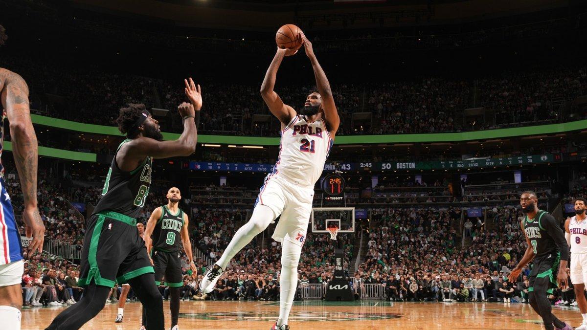 费城76人在周二进行的系列赛第5场中以113比97击败波士顿凯尔特人，成功避免被