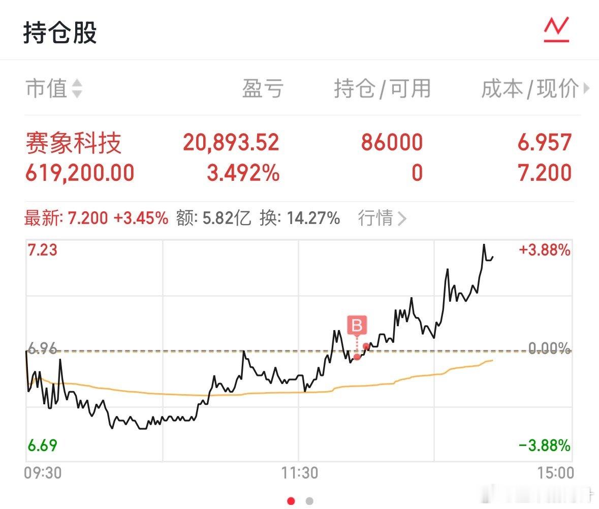 赛象科技也别让老铁失望，最好就是来个涨停板 ​​​