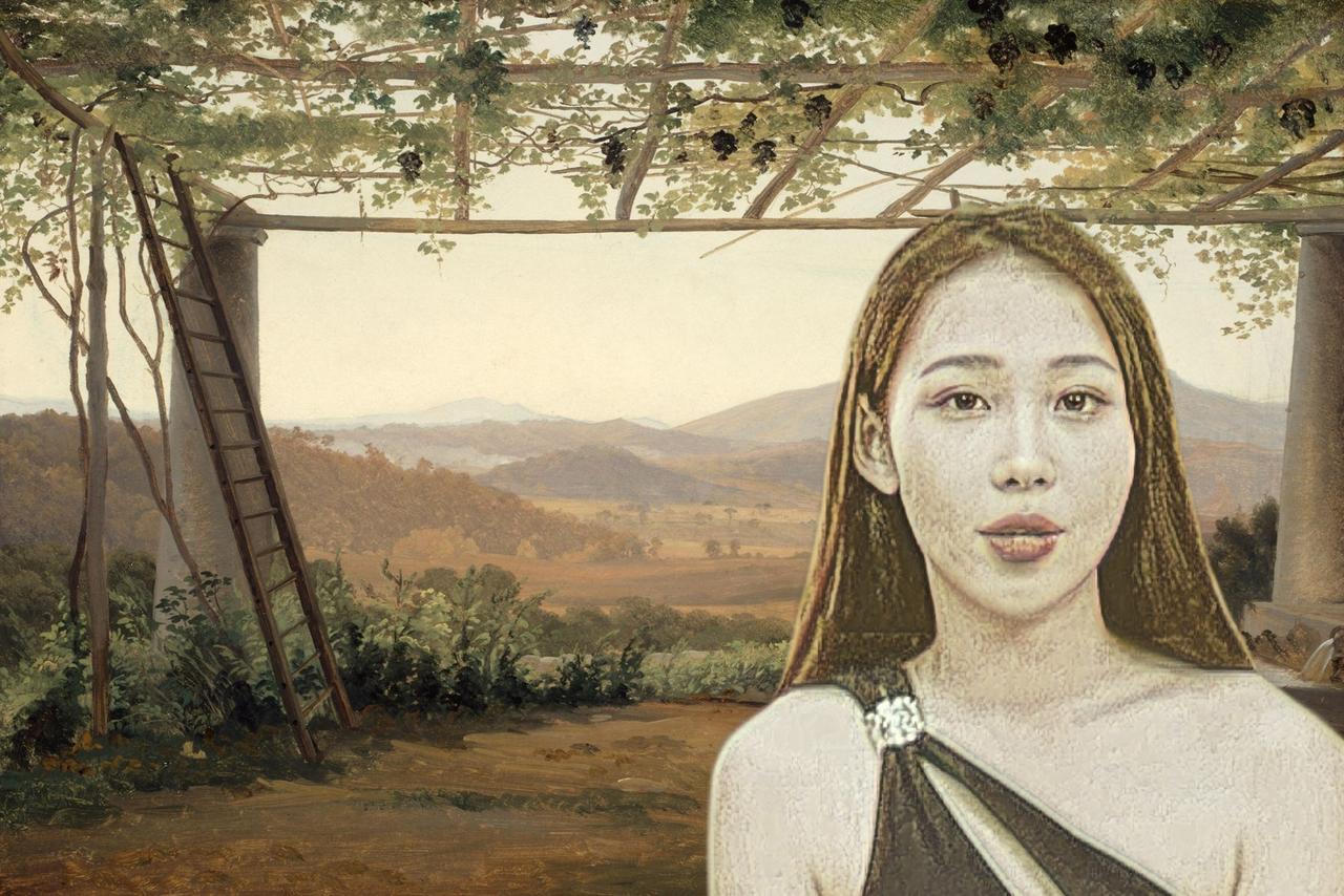 冬日生活打卡季油画里走出来的美女