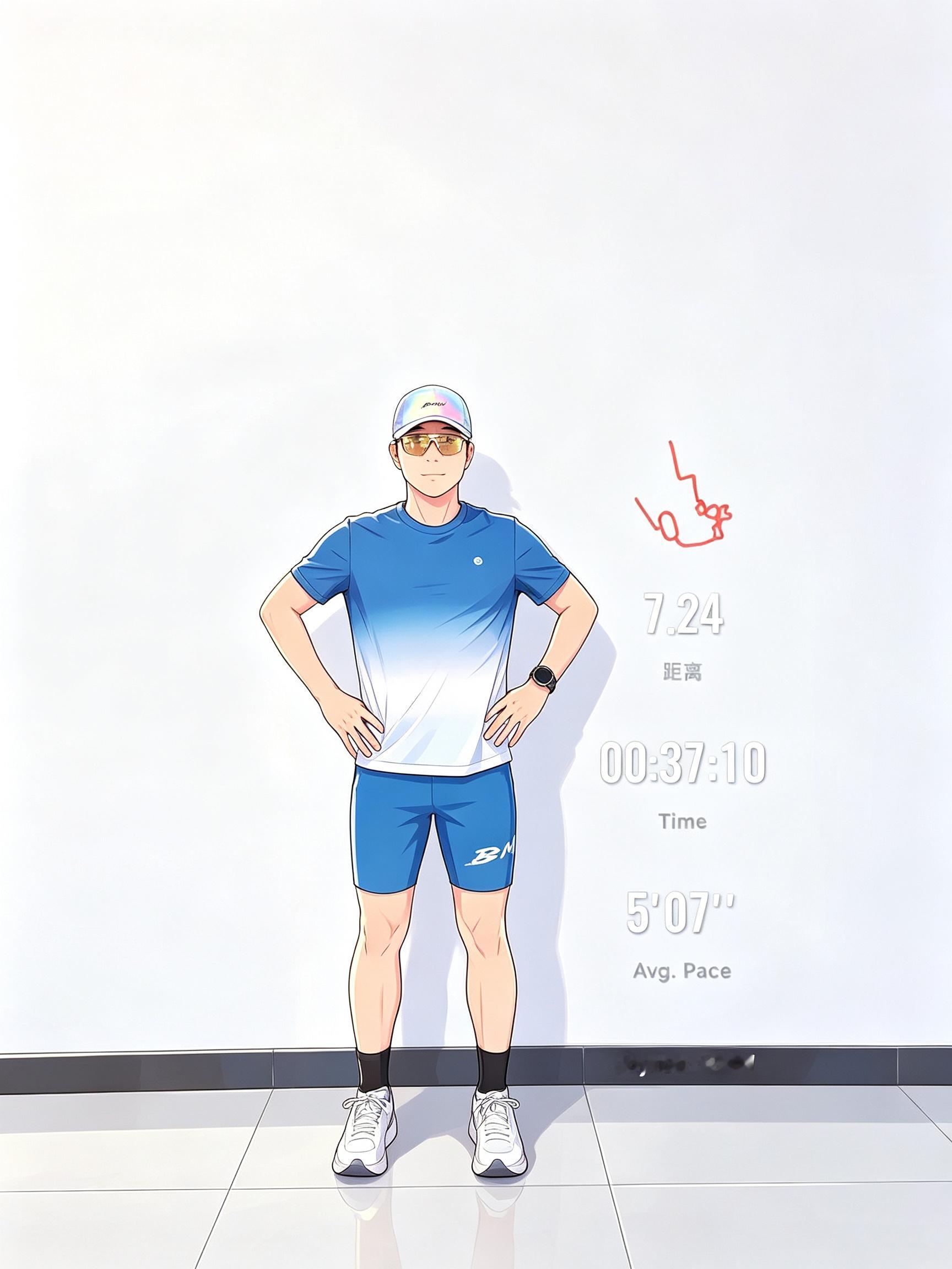 跑步想运动的心又脉动起来了跑好每一步再上新征途挑战跑步100天上衣不重样 Day