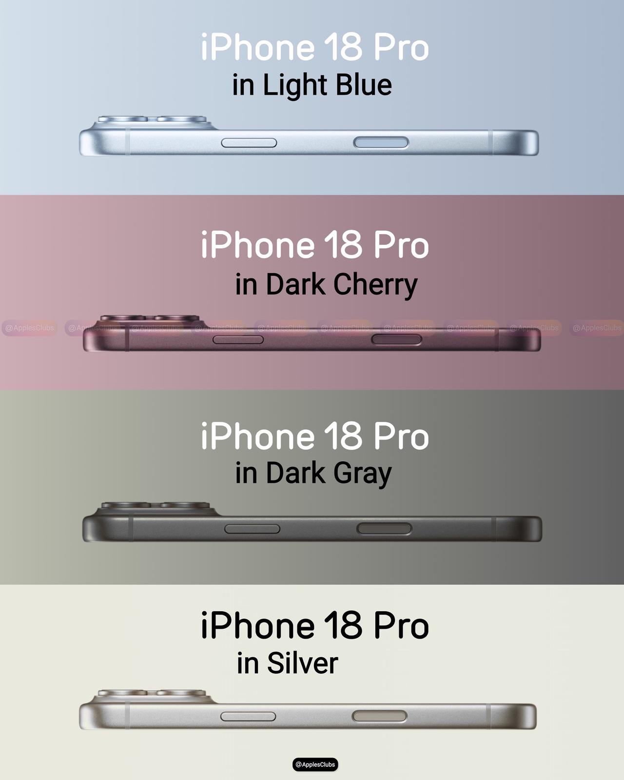 今年秋季发布的苹果iPhone 18 Pro系列预计没有黑色版本，深空灰会取而代