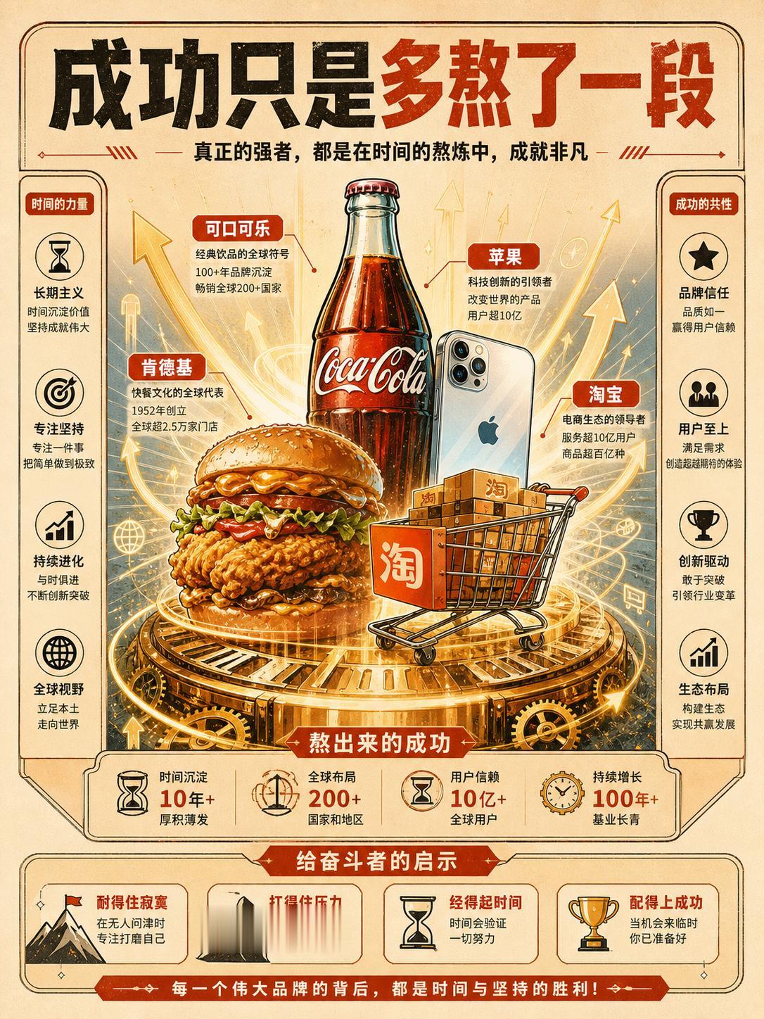 真正的强者，都是在时间的熬炼中，成就非凡。
