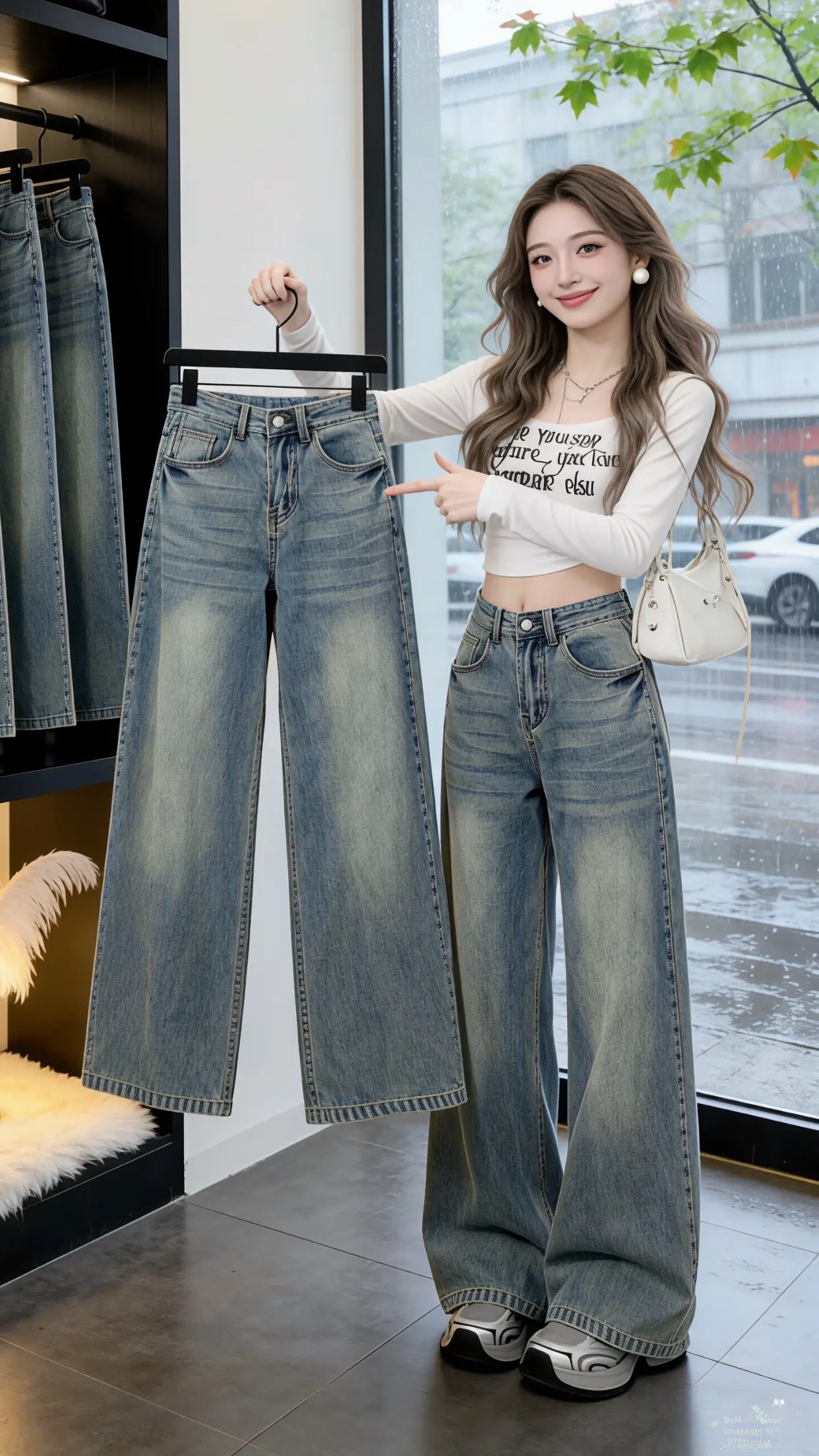 怎么将牛仔裤穿出高级感 梨型身材必入牛仔裤 一条牛仔裤搞定一周穿搭 牛...