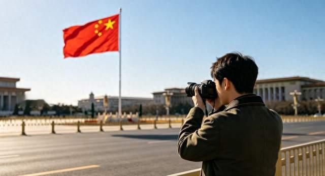 张凌赫拍的国旗刷屏！无刻意摆拍，一抹中国红打动网友