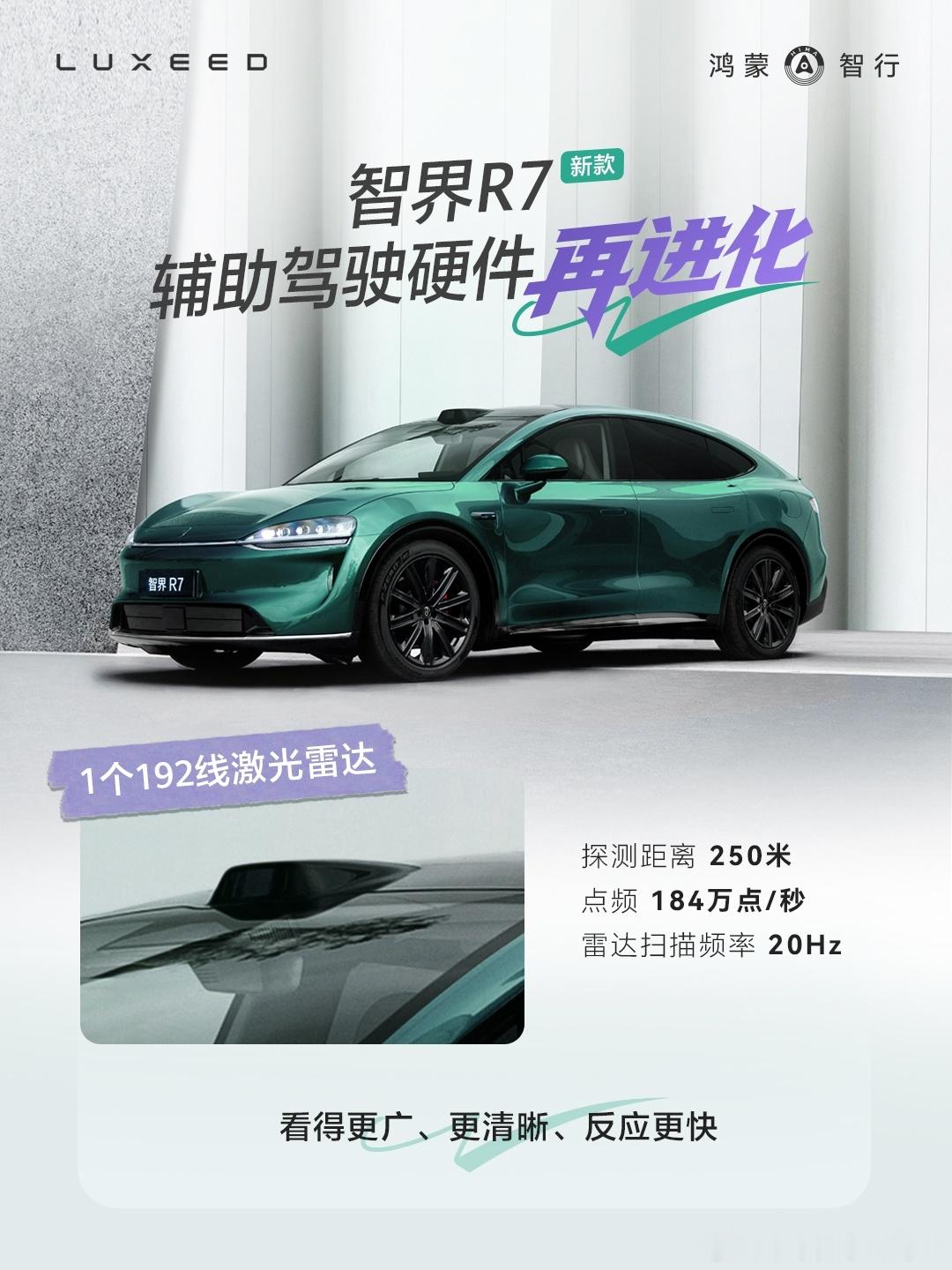 要么缺点啥，要么直接拉满，新智界R7辅助驾驶硬件这跨度太大了[doge]智界R7