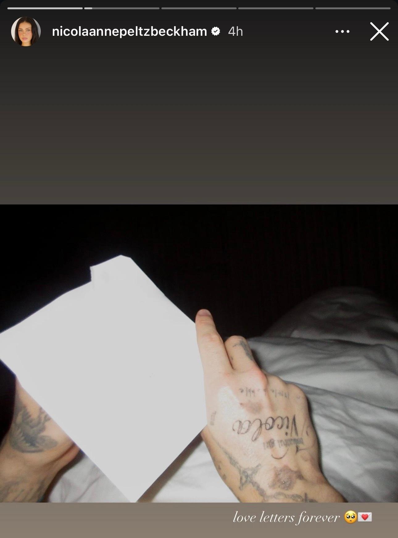 大布无视妹妹小七的隔空示好（网页链接）继续向Nicola表忠心表达爱👇“情人节