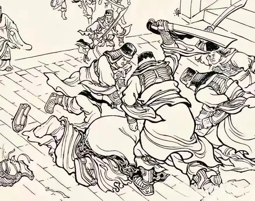 “来人，别让他跑了……”随着一声令下，早已埋伏就位的一群武士冲了出来...