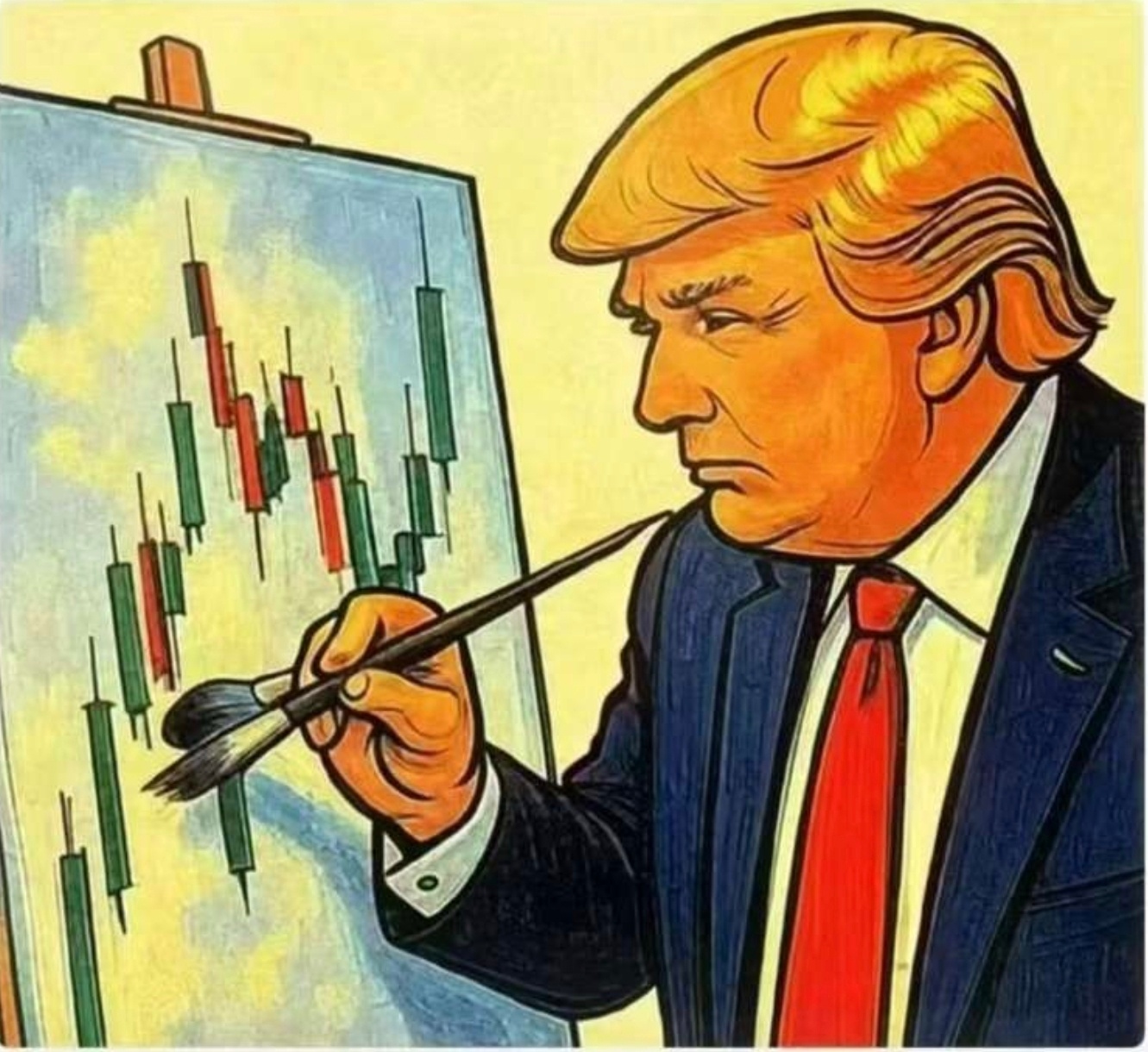 真正的股神不研究K线图，而是自己画K线图。——懂子 