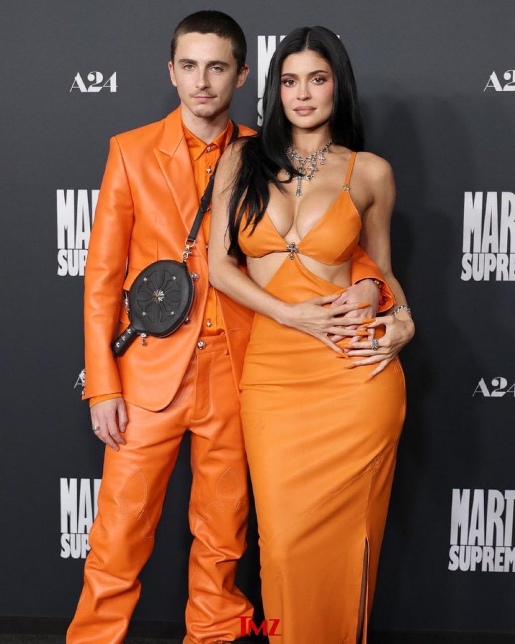 Timothée Chalamet和Kylie Jenner一起在洛杉矶的“Ma