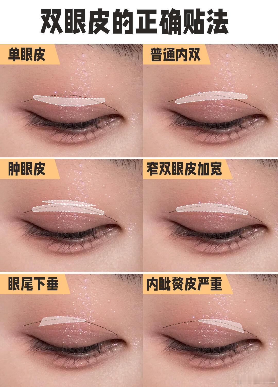化妆干货｜双眼皮贴调整眼形 ​​​