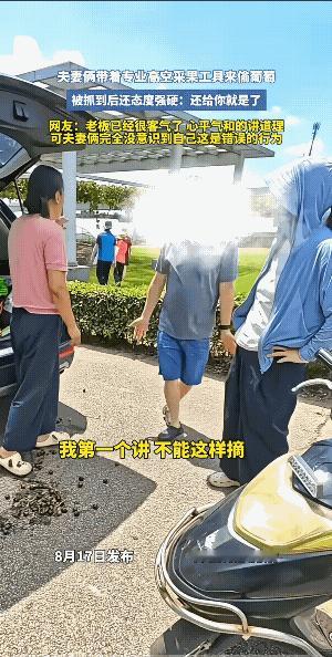 带着工具，性质就坐实了。
小偷被抓会感到羞愧，可这两口子，却理直气壮的和主家掰扯