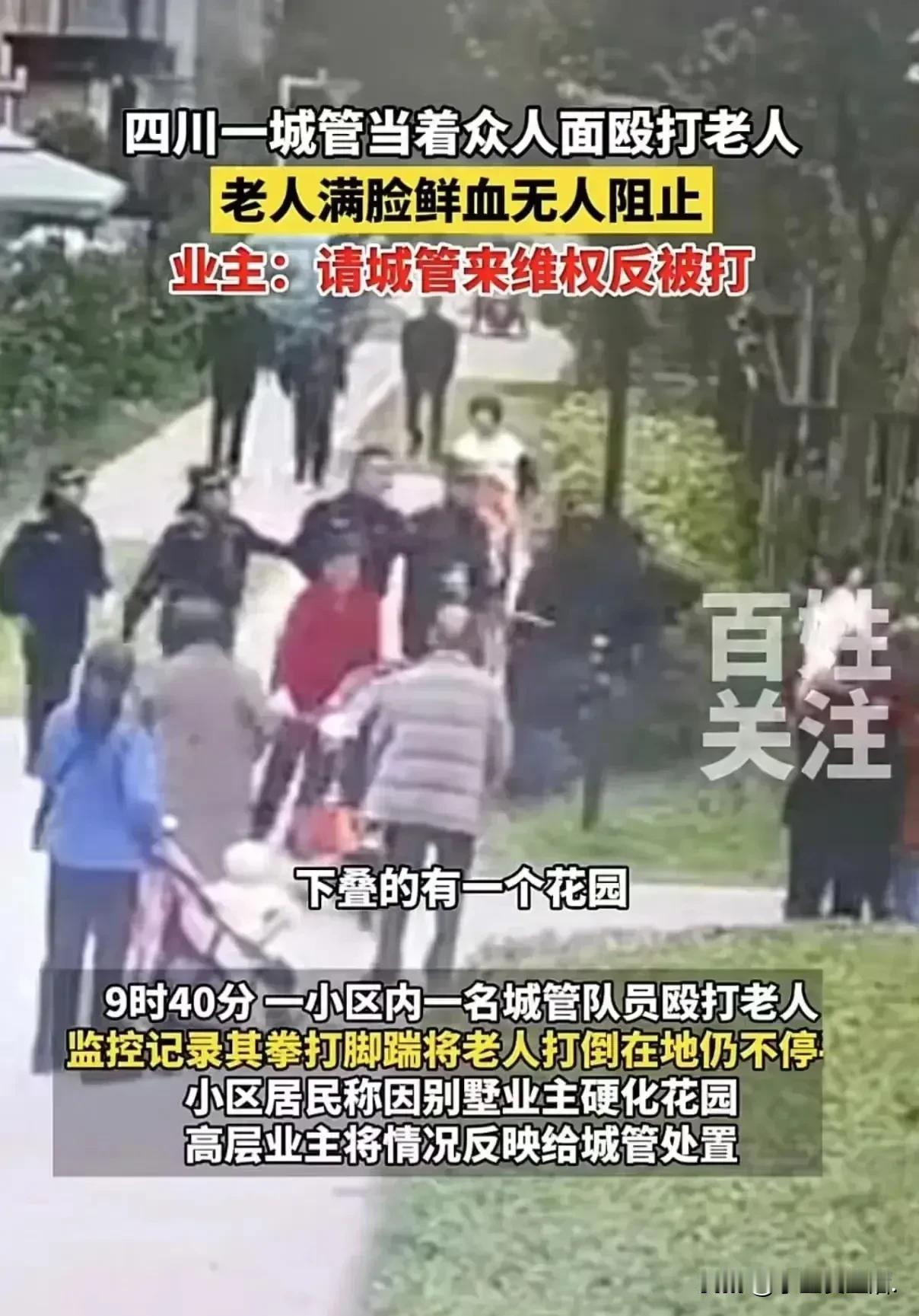 《城管执法起冲突，业主受伤令人忧》
 
咱都知道，和谐是生活的调味剂，要是没了它