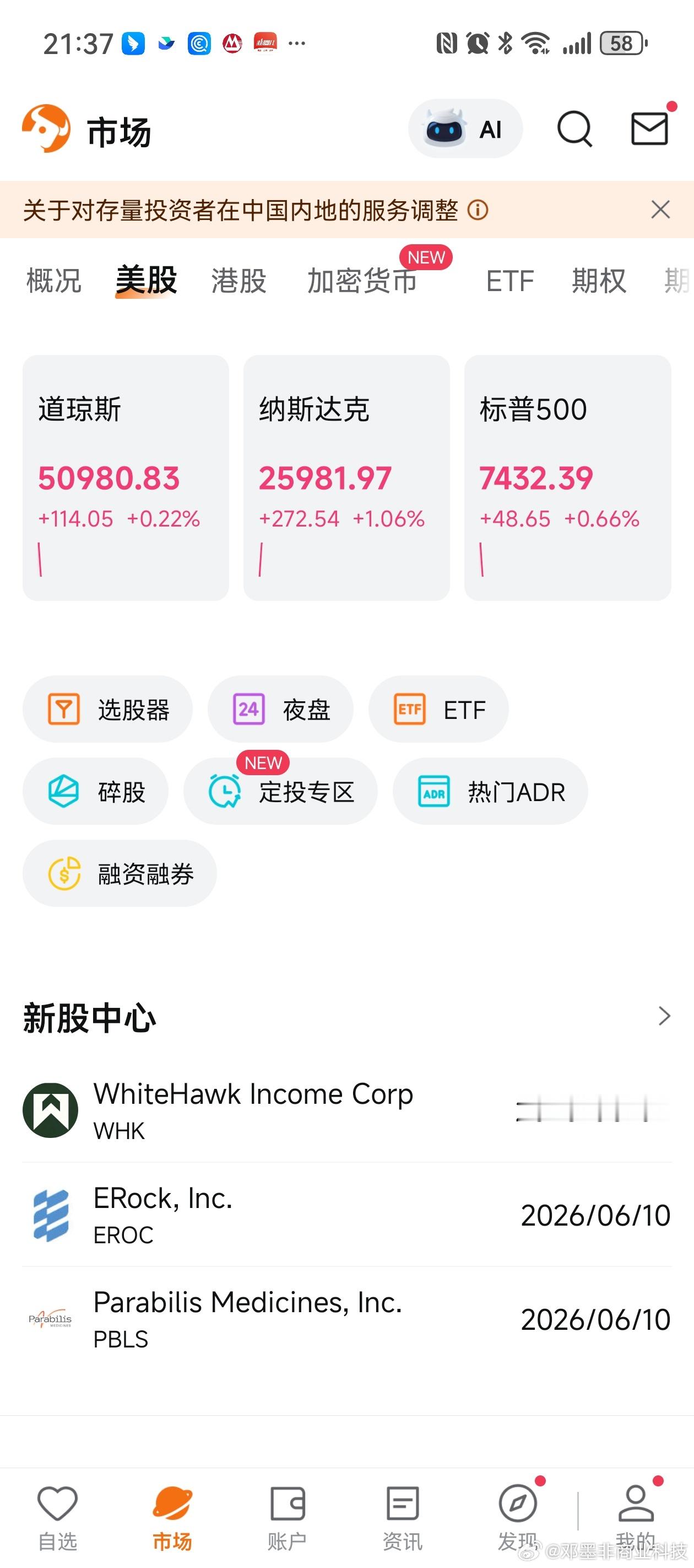 美股反弹了！ 