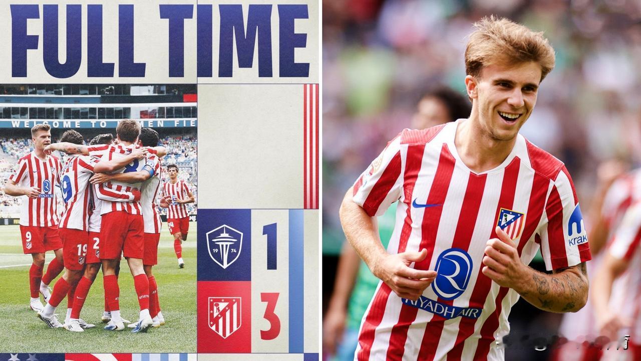 世俱杯：马德里竞技3-1击败海湾人，拿到小组赛首胜。
巴里奥斯双响，鲁斯纳克扳回
