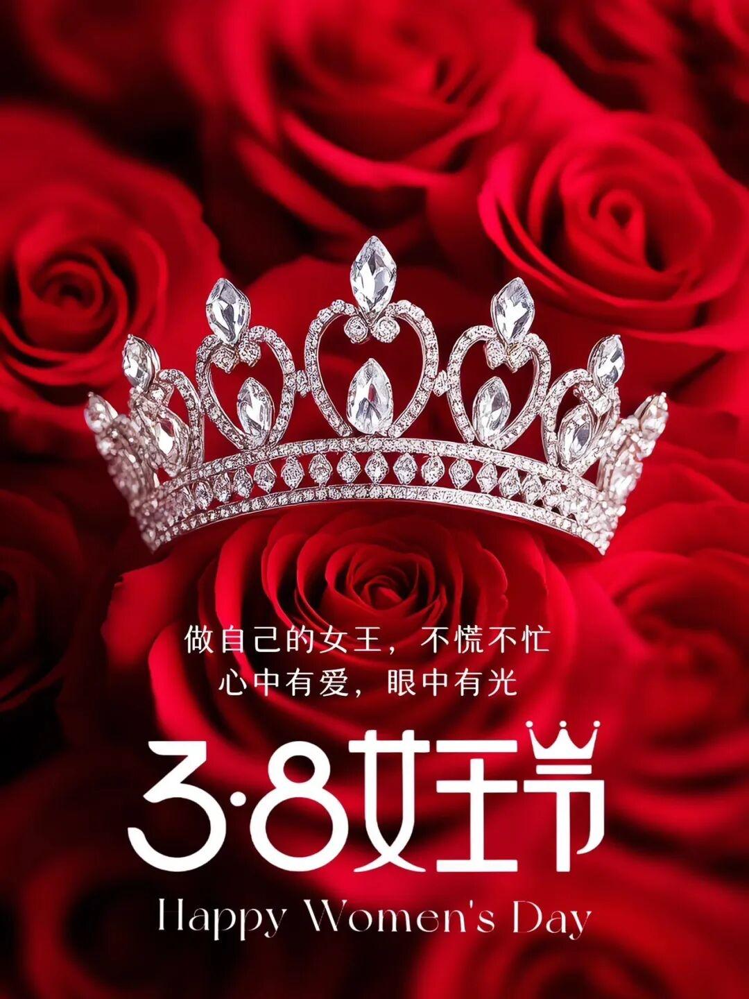 share | 不惧岁月，活出自我｜2026.3.8女神节祝福图片壁纸