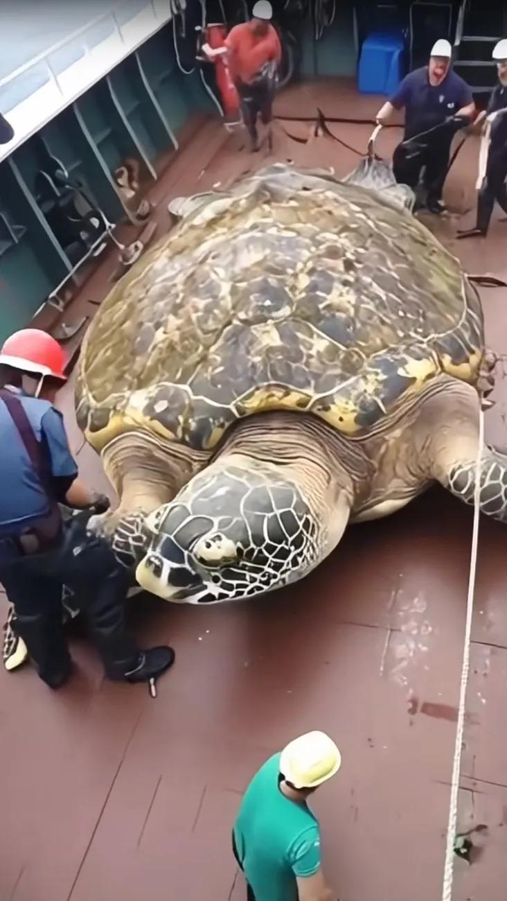 海龟救援行动，保护海洋生物，人人有责！🐢🌊💚#海龟的吻# #海洋生物奇遇#