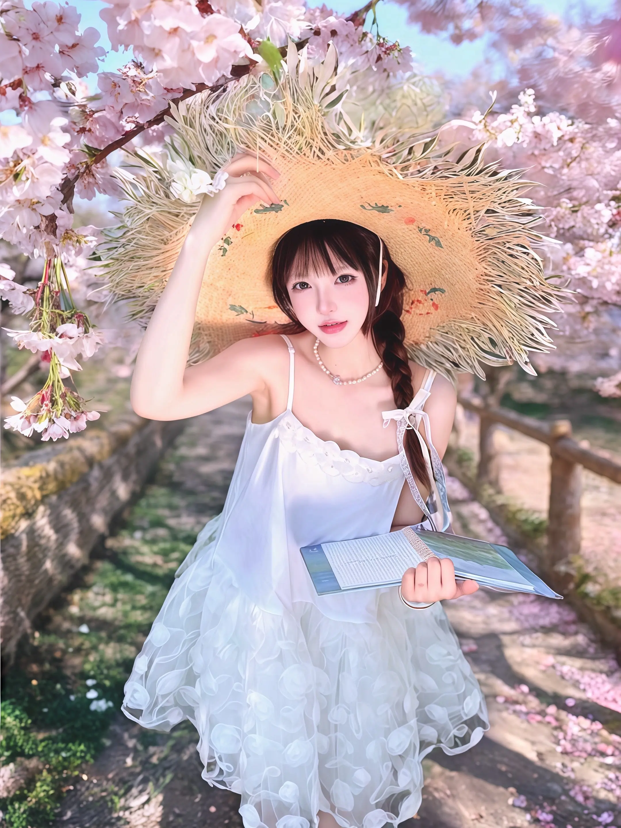 🌸• ᴥ-🌸不用出门也能一键p出樱花背景啦