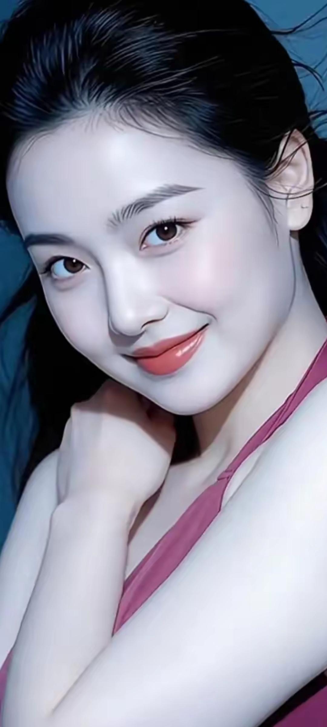 甜美少女风，粉嫩妆容，温柔微笑，元气满满！🌸💖