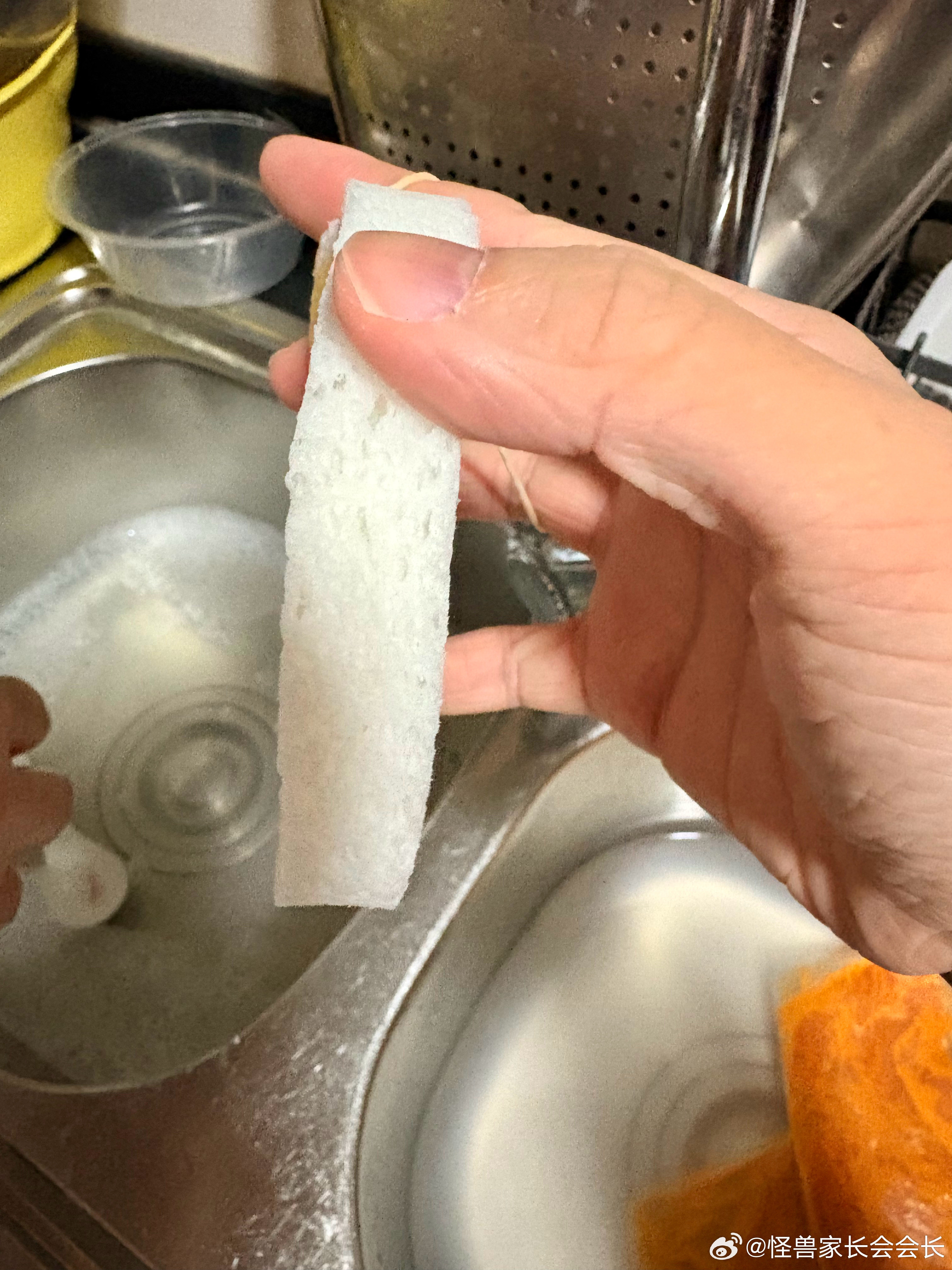 做了那狗洗碗擦！！好还原美味的颜色，泡了水会有点淡淡的很厚实！🥰 ​​​