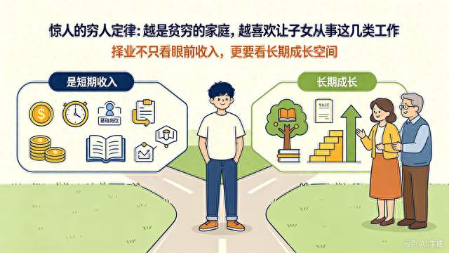 惊人的穷人定律：越是贫穷的家庭，越喜欢让子女从事这几类工作