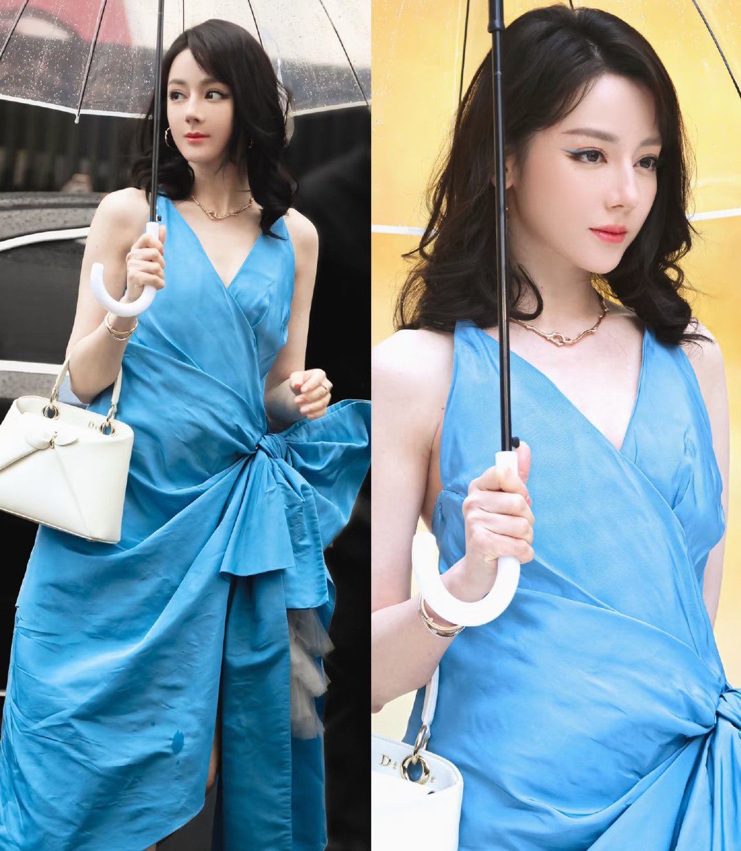 迪丽热巴工作室出图vs路人出图vs站姐出图，每个都拍的不一样…… 