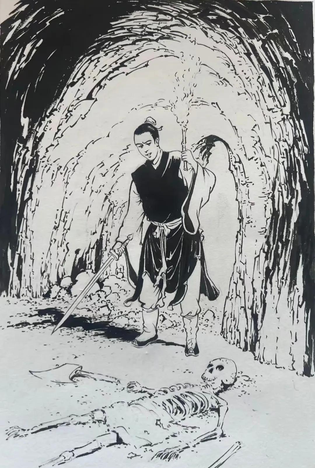 这幅插图是哪部名著中的哪个名场面？