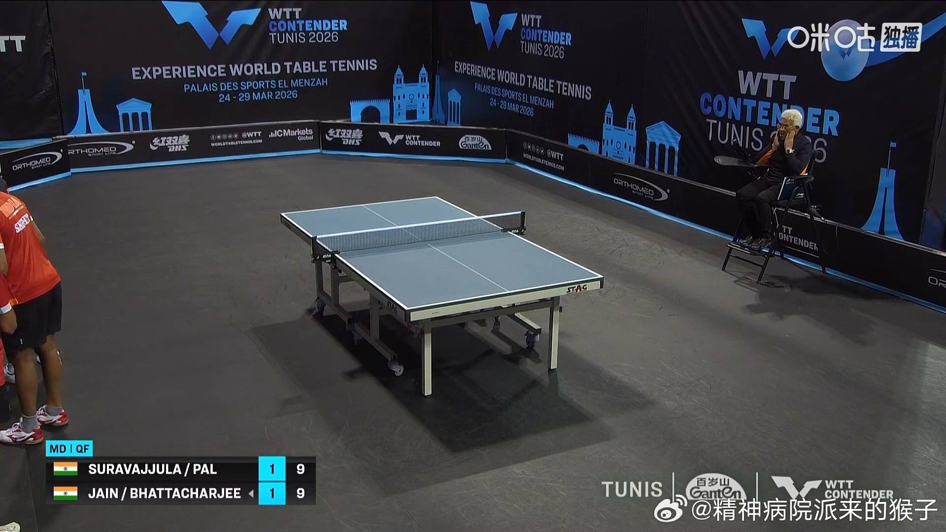 2026WTT突尼斯常规挑战赛双打¼决赛：竹谷美凉兼吉优花3比1简彤娟蔡昀恩（8
