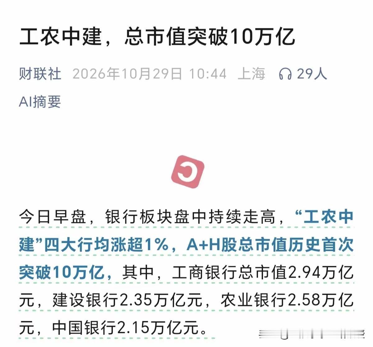 今天市场行情真的是冰火两重天！一边银行市值破10万亿，一边科创50指数年内已经下