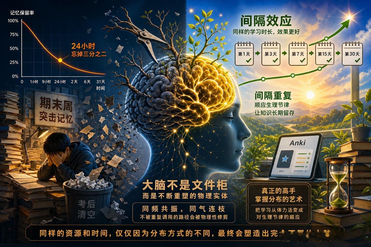 【对抗遗忘：一场持续140年的教育错位】1885年，德国心理学家艾宾浩斯通过自我