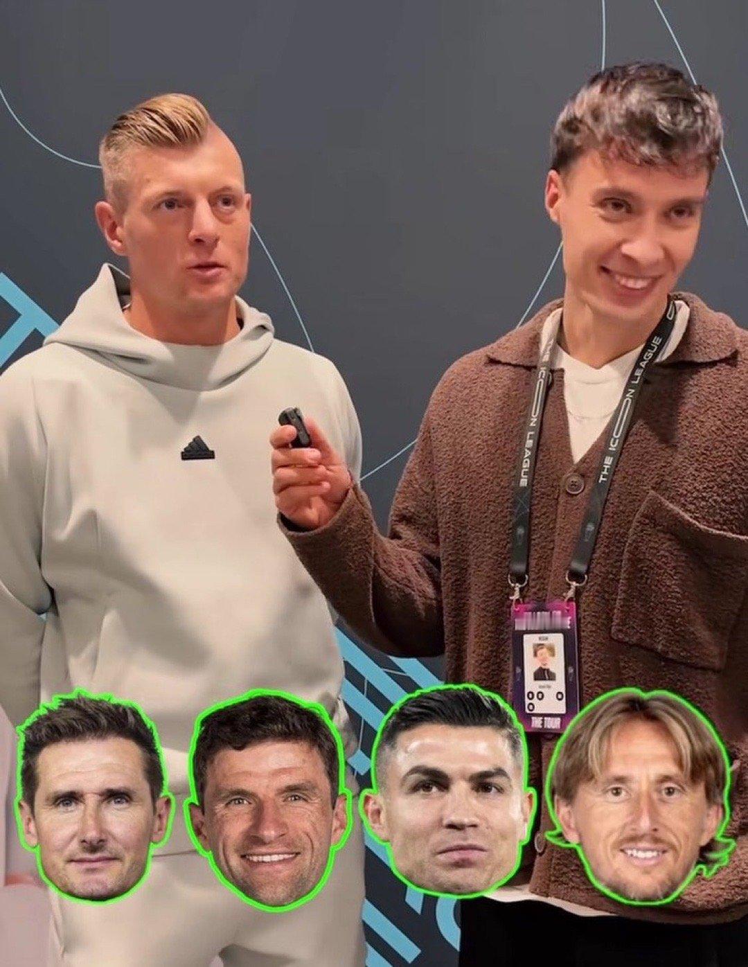 克罗斯：我最难忘的四名球员？我会说是C罗、莫德里奇、克洛泽和穆勒halamadr