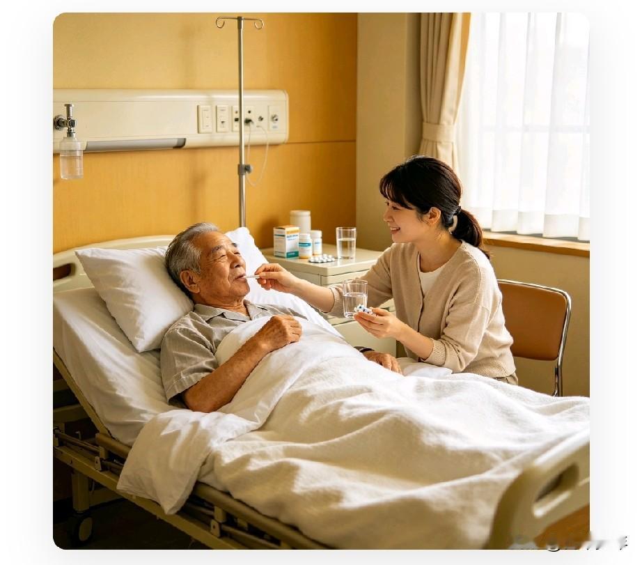 关于老夫少妻的笑话——
 
老夫少妻生活了几年后，老丈夫患病，缠绵病榻。少妻在服